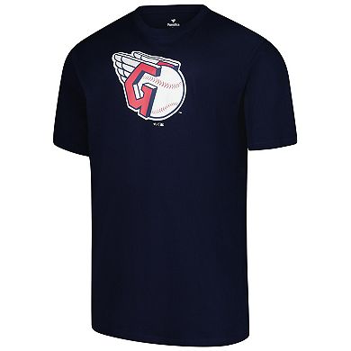 Men's Profile Navy Cleveland Guardians Big & Tall Primary Logo T-Shirt
