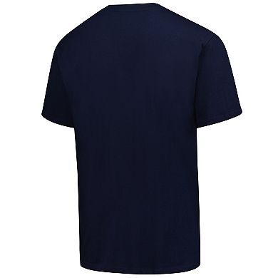 Men's Profile Navy Cleveland Guardians Big & Tall Primary Logo T-Shirt