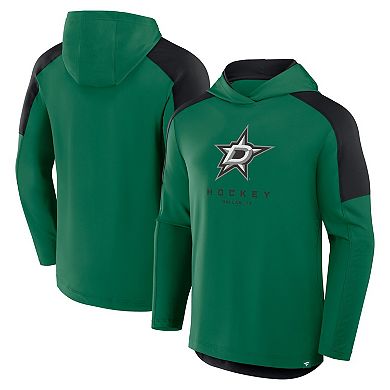 Men's Fanatics Kelly Green Dallas Stars Meta Game Transitional Pullover Hoodie