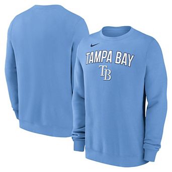 Men's Nike Light Blue Tampa Bay Rays Pullover Sweatshirt
