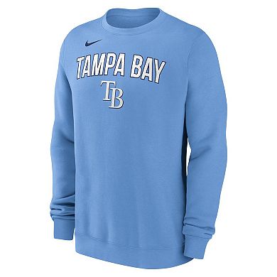Men's Nike Light Blue Tampa Bay Rays Pullover Sweatshirt