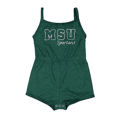 Girls Infant Colosseum Green Michigan State Spartans Elemental Tank Romper