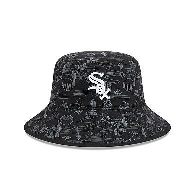 Youth New Era Black Chicago White Sox 2025 Spring Training All Over Print Bucket Hat