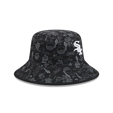 Youth New Era Black Chicago White Sox 2025 Spring Training All Over Print Bucket Hat