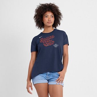 Women's Nike Navy Houston Astros 2025 City Connect Flowy Fashion Tri-Blend Performance T-Shirt