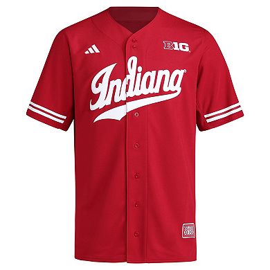 Men's adidas Crimson Indiana Hoosiers Replica Baseball Jersey