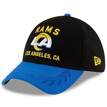 Men's New Era Black/Royal Los Angeles Rams 2025 NFL Draft 39THIRTY Flex Hat
