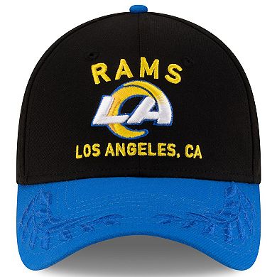Men's New Era Black/Royal Los Angeles Rams 2025 NFL Draft 39THIRTY Flex Hat