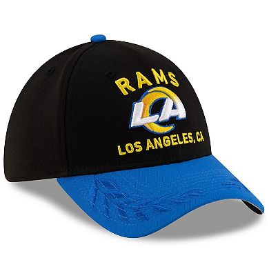 Men's New Era Black/Royal Los Angeles Rams 2025 NFL Draft 39THIRTY Flex Hat