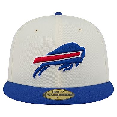 Men's New Era White/Royal Buffalo Bills Main 59FIFTY Fitted Hat