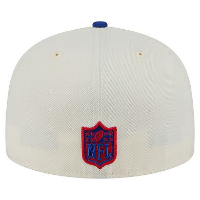 Men's New Era White/Royal Buffalo Bills Main 59FIFTY Fitted Hat