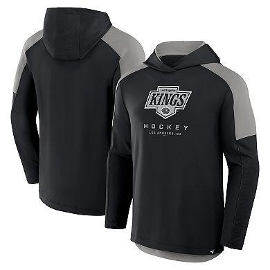 Men's Fanatics Black Los Angeles Kings Meta Game Transitional Pullover Hoodie