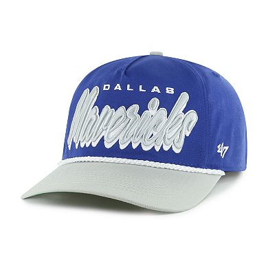 Men's '47 Blue/Gray Dallas Mavericks Dropshadow Rope Hitch Adjustable Hat