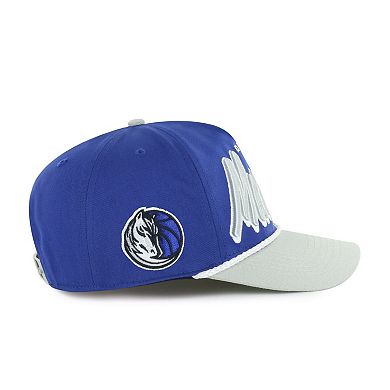 Men's '47 Blue/Gray Dallas Mavericks Dropshadow Rope Hitch Adjustable Hat