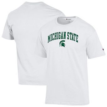 Men's Champion White Michigan State Spartans Arch Over Logo T-Shirt