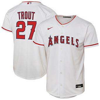 Youth Nike Mike Trout White Los Angeles Angels Home Replica Player Jersey
