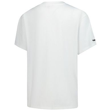 Women's Mitchell & Ness White Pittsburgh Pirates Cooperstown Collection Boyfriend T-Shirt