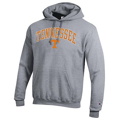 Men's Champion Heather Gray Tennessee Volunteers Arch Over Logo Pullover Hoodie