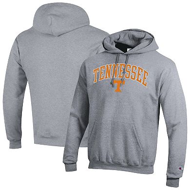 Men's Champion Heather Gray Tennessee Volunteers Arch Over Logo Pullover Hoodie