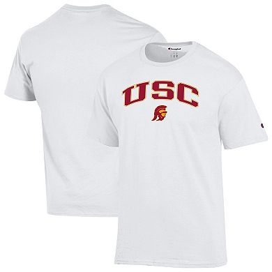 Men's Champion White USC Trojans Arched Logo T-Shirt