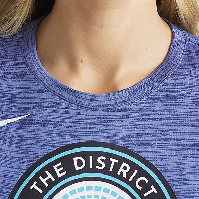 Women's Nike Blue Washington Nationals 2025 City Connect Authentic Collection Velocity Performance T-Shirt