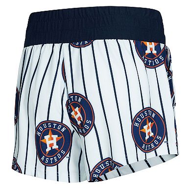 Women's Concepts Sport White Houston Astros Pinstripe Record Tank & Short Set