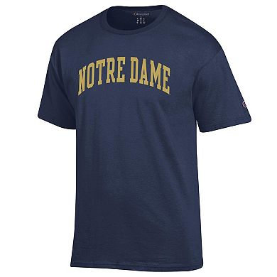 Men's Champion Navy Notre Dame Fighting Irish Basic Arch T-Shirt