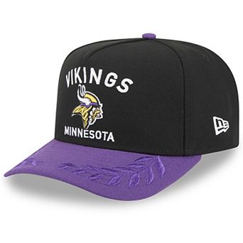 Youth New Era Black/Purple Minnesota Vikings 2025 NFL Draft A-Frame 9FIFTY Snapback Hat