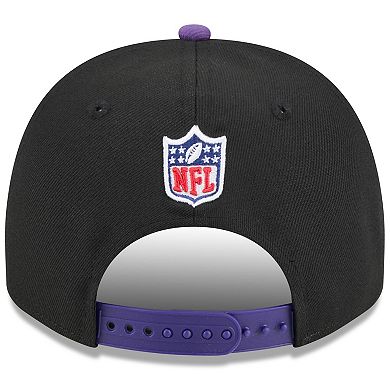 Youth New Era Black/Purple Minnesota Vikings 2025 NFL Draft A-Frame 9FIFTY Snapback Hat