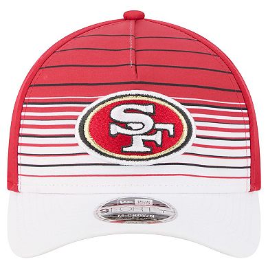 Men's New Era White/Scarlet San Francisco 49ers Adventure Gradient 9FORTY M-Crown A-Frame Adjustable Hat