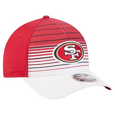 Men's New Era White/Scarlet San Francisco 49ers Adventure Gradient 9FORTY M-Crown A-Frame Adjustable Hat
