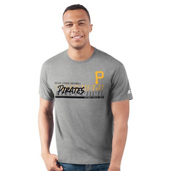 Men's Starter Heather Gray Pittsburgh Pirates Prime Time Team T-Shirt