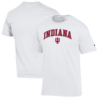 Men's Champion White Indiana Hoosiers Arch Over Logo T-Shirt