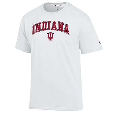 Men's�Champion White Indiana Hoosiers Arch Over Logo T-Shirt