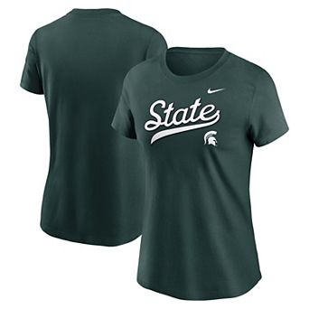 Women's Nike Green Michigan State Spartans Local Script T-Shirt