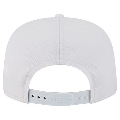Men's New Era White Houston Texans Collide Golfer Snapback Hat