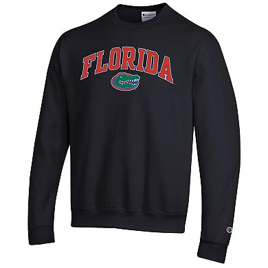 Men's Champion Black Florida Gators Arch Over Logo Pullover Sweatshirt