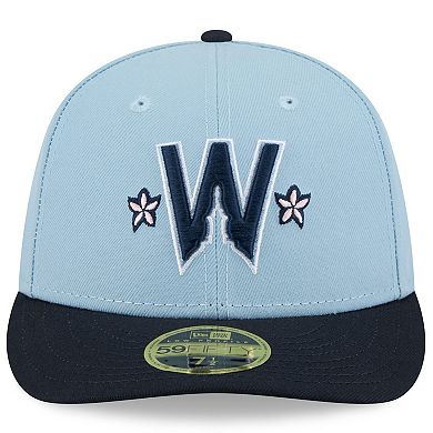 Men's New Era Light Blue/Navy Washington Nationals 2025 City Connect Low Profile 59FIFTY Fitted Hat