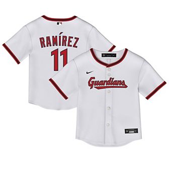 Toddler Nike Jos̩ Ram�_rez White Cleveland Guardians Replica 2.0 Player Jersey