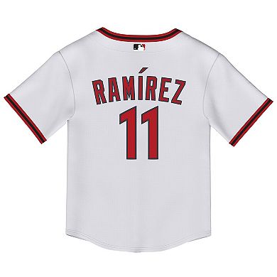 Toddler Nike Jos̩ Ram _rez White Cleveland Guardians Replica 2.0 Player Jersey