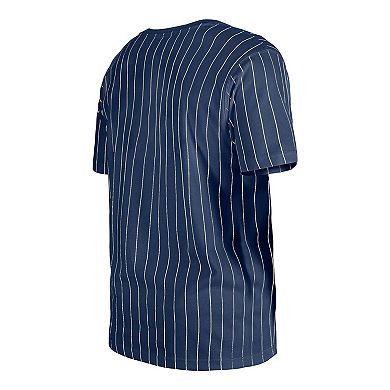 Men's New Era Navy Tampa Bay Rays Throwback Pinstripe T-Shirt