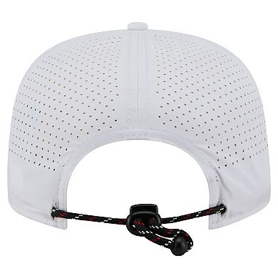 Men's New Era White Chicago Bulls Performance Rope Golfer Adjustable Hat