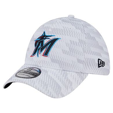 Men's New Era White Miami Marlins Graded 39THIRTY Flex Hat