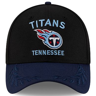 Men's New Era Black/Navy Tennessee Titans 2025 NFL Draft 39THIRTY Flex Hat