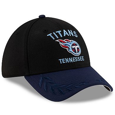 Men's New Era Black/Navy Tennessee Titans 2025 NFL Draft 39THIRTY Flex Hat