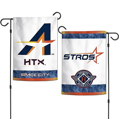 "WinCraft Houston Astros 2025 City Connect 12"" x 18"" Double-Sided Garden Flag"