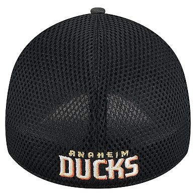 Men's New Era Black Anaheim Ducks Active Subtle Camo 39THIRTY Flex Hat