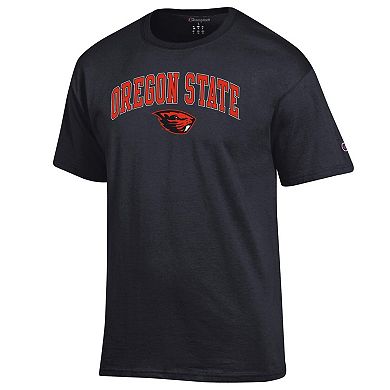 Men's Champion Black Oregon State Beavers Arch Over Logo T-Shirt