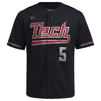 Men's adidas Patrick Mahomes Black Texas Tech Red Raiders Replica Baseball Jersey