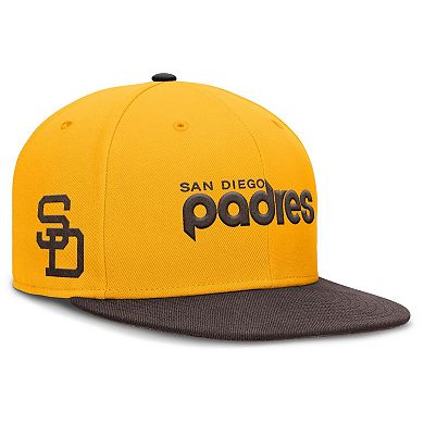 Men's Nike Gold San Diego Padres True Performance Fitted Hat
